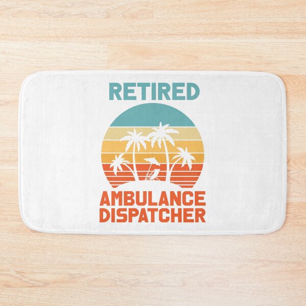 Item preview, Retired Ambulance Dispatcher - Retro Vintage Sunset (white) designed and sold by Optix.