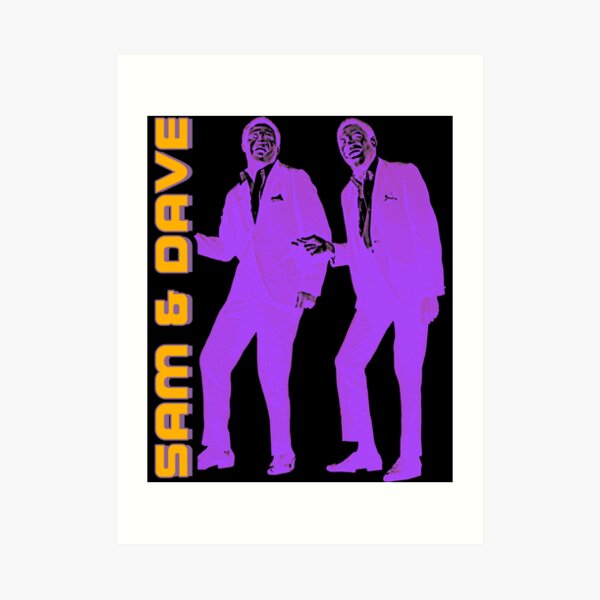 "Sam and Dave Soul Man Retro R&B Duo FanArt Classic ." Art Print for