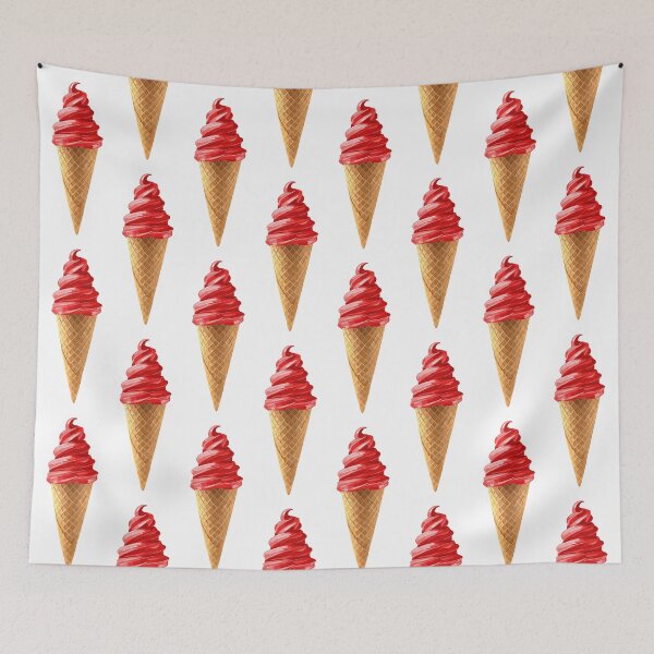 Item preview, Sweet Red Cherry Dipped Ice Cream Cone designed and sold by Deborah Camp.