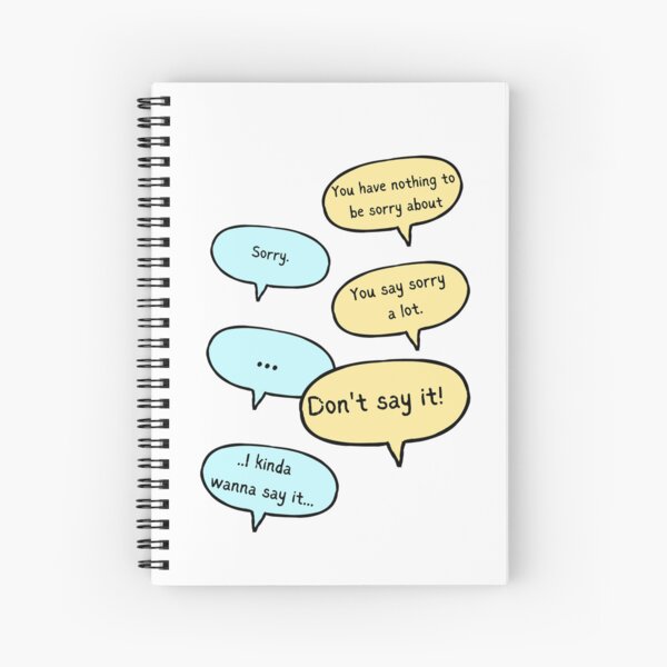 Item preview, You say sorry a lot, Heartstopper Charlie and Nick quote designed and sold by FairyOfCherries.