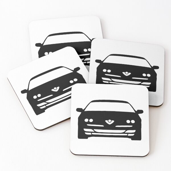 Item preview, Alfa Romeo GTV Spider Type 916 black silhouette designed and sold by EdimDesign.