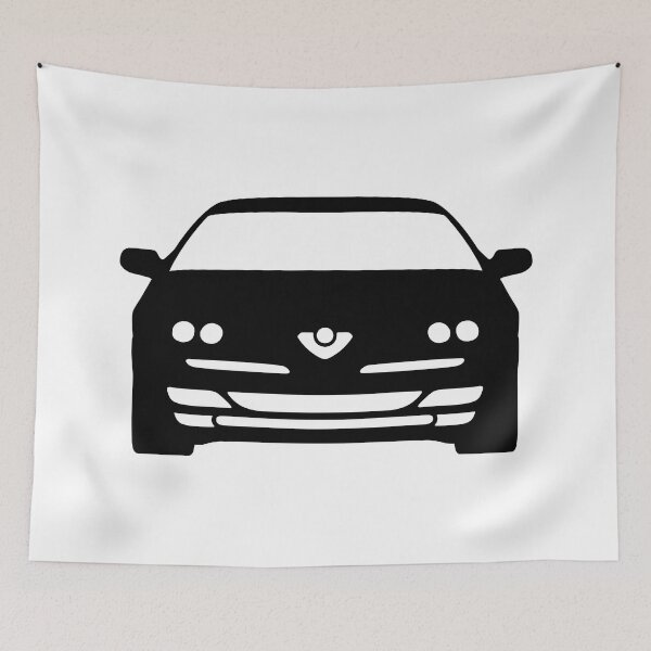 Item preview, Alfa Romeo GTV Spider Type 916 black silhouette designed and sold by EdimDesign.