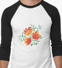 Light Afternoon Blossoms Men's Baseball ¾ T-Shirt