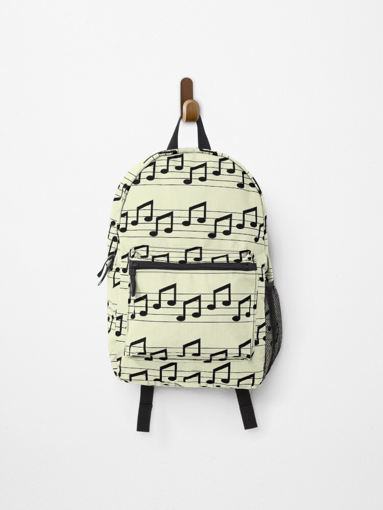 Thumbnail 1 of 3, Backpack, Music Eighth Note Pattern designed and sold by DefectivePortal.