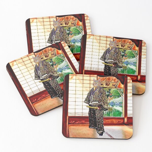 Item preview, Cat Samurai Bakeneko 怪猫 designed and sold by Zanimations.