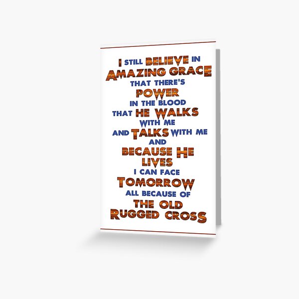 Amazing Grace Greeting Card
