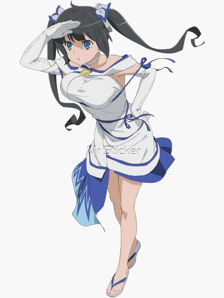 Hestia Waifu Danmachi Sticker for Sale by Mr Sticker