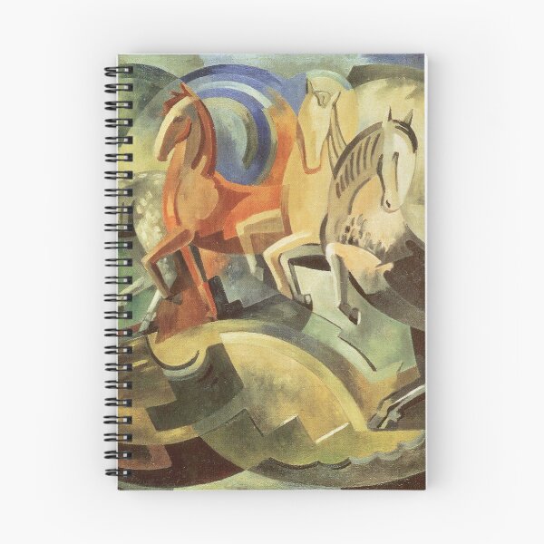 Item preview, Abstraction of Horses by Mainie Jellett 1939 designed and sold by LoveSeasonz.