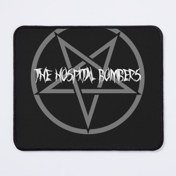 Item preview, The hospital bombers hail satan! (grey and white) designed and sold by KinardBoone.