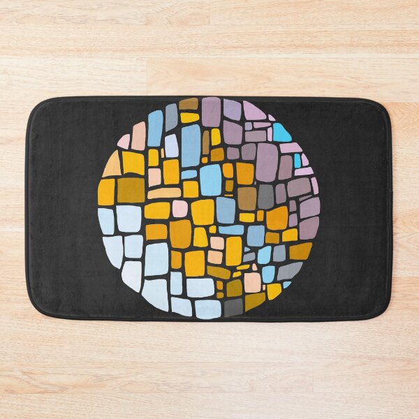 Item preview, Squared Irregular Tiles - Light Blue, Orange designed and sold by Chubuter.