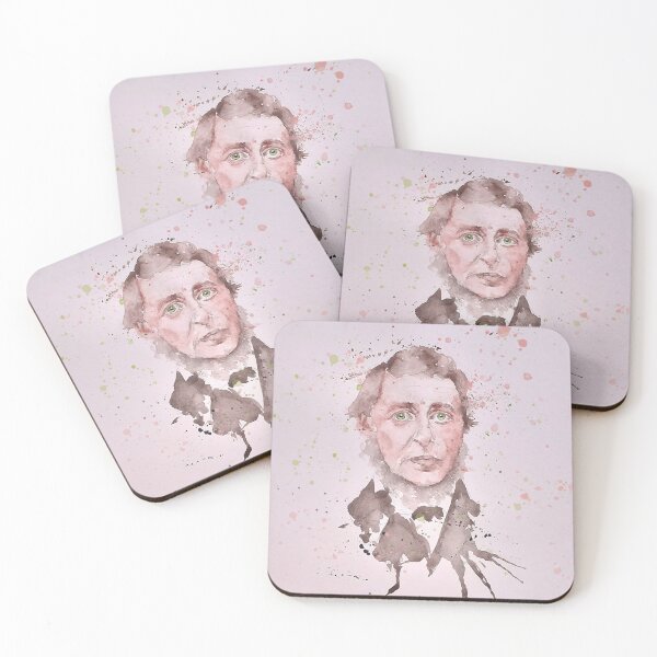 Item preview, Henry David Thoreau watercolor portrait designed and sold by Andreja's shop.