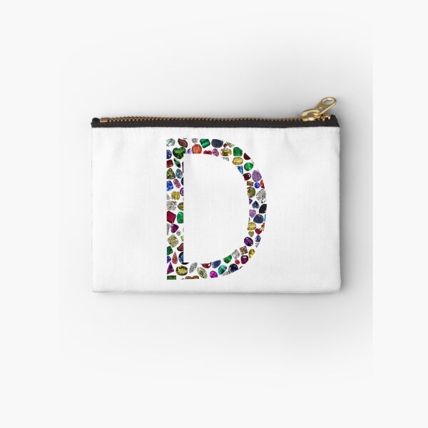 Item preview, Colorful Gemstones Letter D designed and sold by DigitalGemArt.