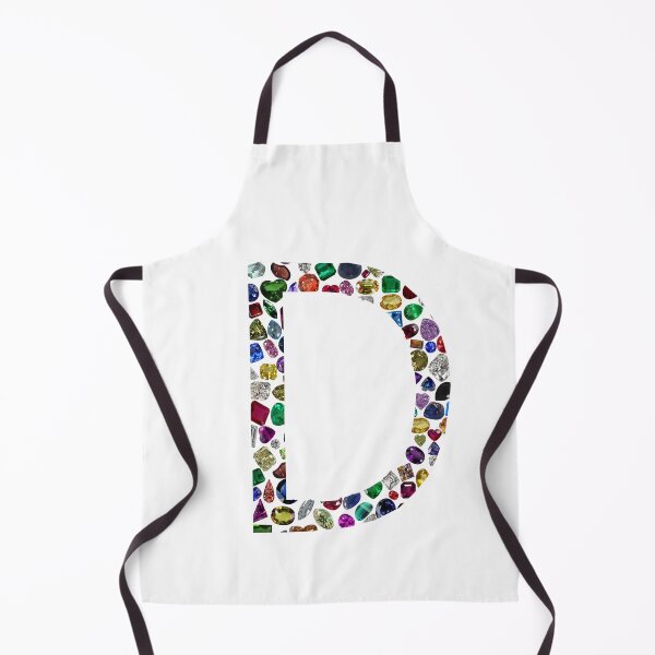 Item preview, Colorful Gemstones Letter D designed and sold by DigitalGemArt.
