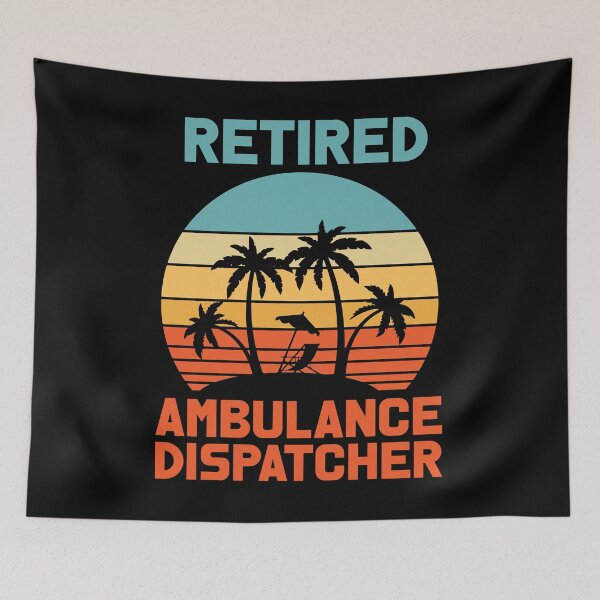 Item preview, Retired Ambulance Dispatcher - Vintage Sunset designed and sold by Optix.