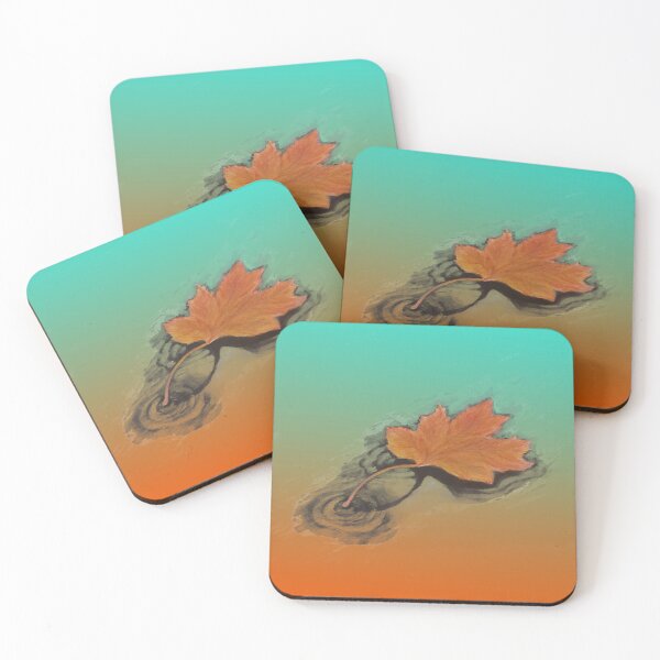 Item preview, Maple Leaf on Water sunrise by J.D. Hall designed and sold by MystixJack.