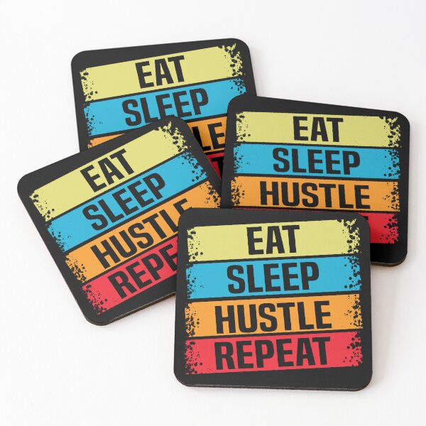 Item preview, Funny Eat Sleep Hustle Repeat designed and sold by Dex-Shop.