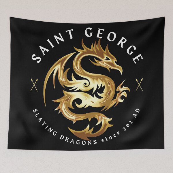 Item preview, Slaying Dragons 303 AD Gold White designed and sold by Yiorgos Designs.