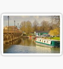 Stratford upon Avon Riverside Scene Sticker