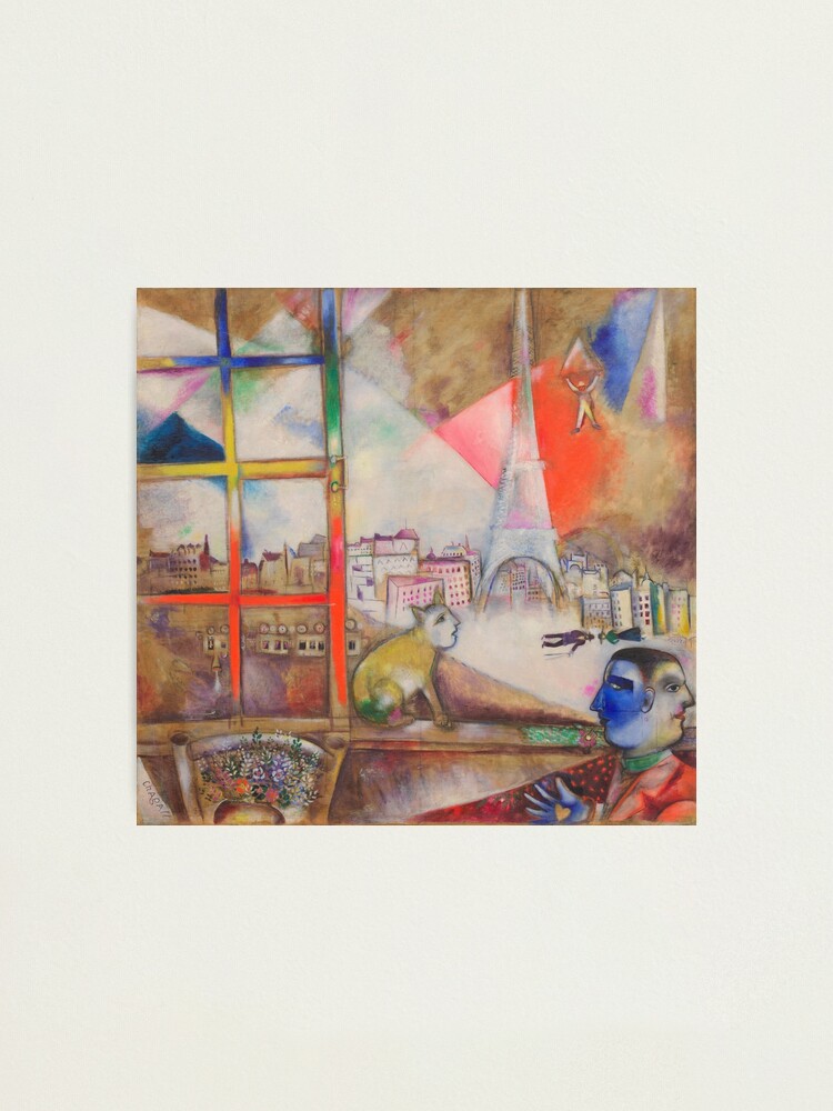 "Marc Chagall, 1913, Paris par la fenêtre (Paris Through the Window), oil on canvas, original