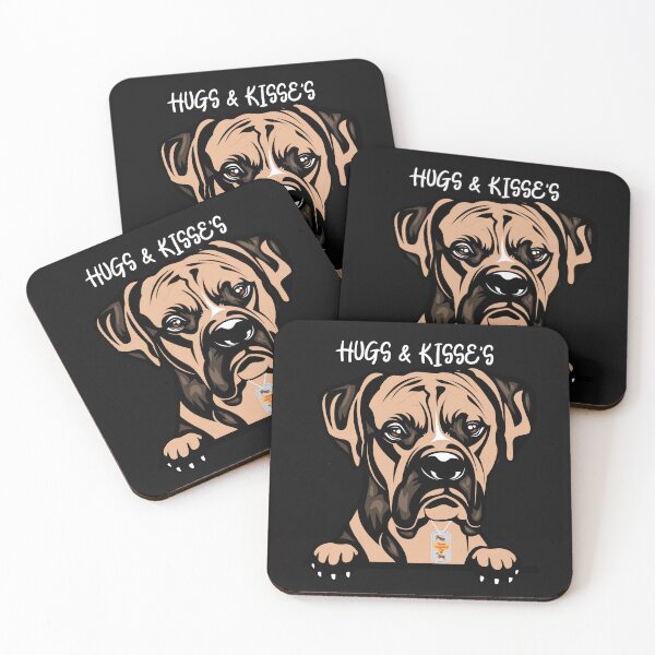 Aperçu de l'œuvre Câlins et bisous pour chien BOXER pour la Saint-Valentin créée et vendue par Affyboss6.
