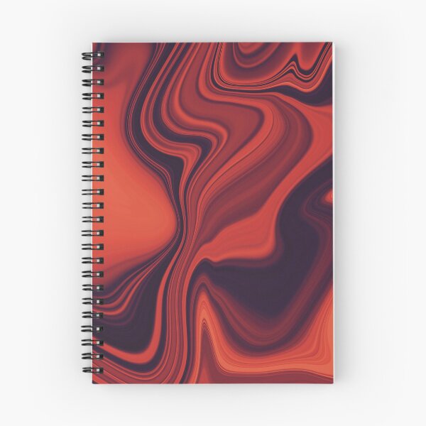 Item preview, Red Orange Purple Marble Fluid Art designed and sold by Lucky-Town-Art.