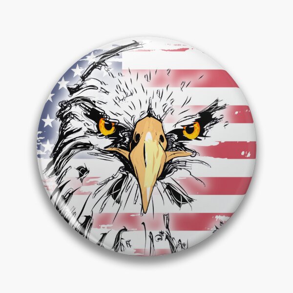 Item preview, American Bald Eagle with Distressed American Flag designed and sold by AmericaFreedom.