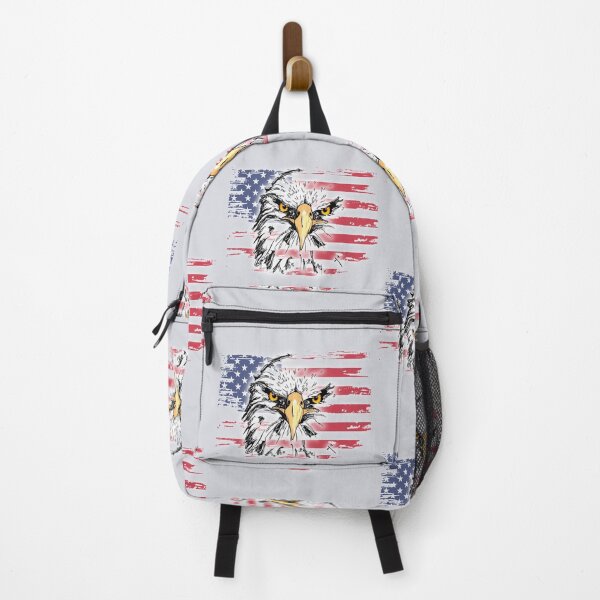 Item preview, American Bald Eagle with Distressed American Flag designed and sold by AmericaFreedom.