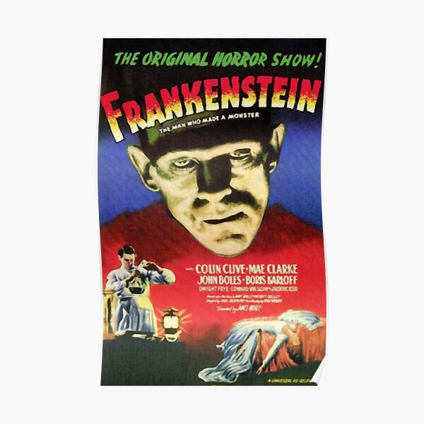 Frankenstein movie poster Poster
