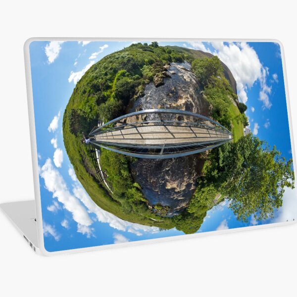 Footbridge over Glen River, Carrick, SW Donegal Laptop Skin