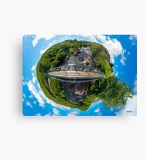 Footbridge over Glen River, Carrick, SW Donegal Canvas Print