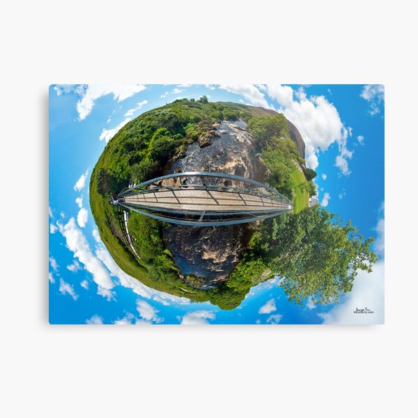 Footbridge over Glen River, Carrick, SW Donegal Metal Print