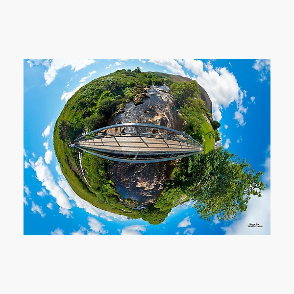 Footbridge over Glen River, Carrick, SW Donegal Photographic Print