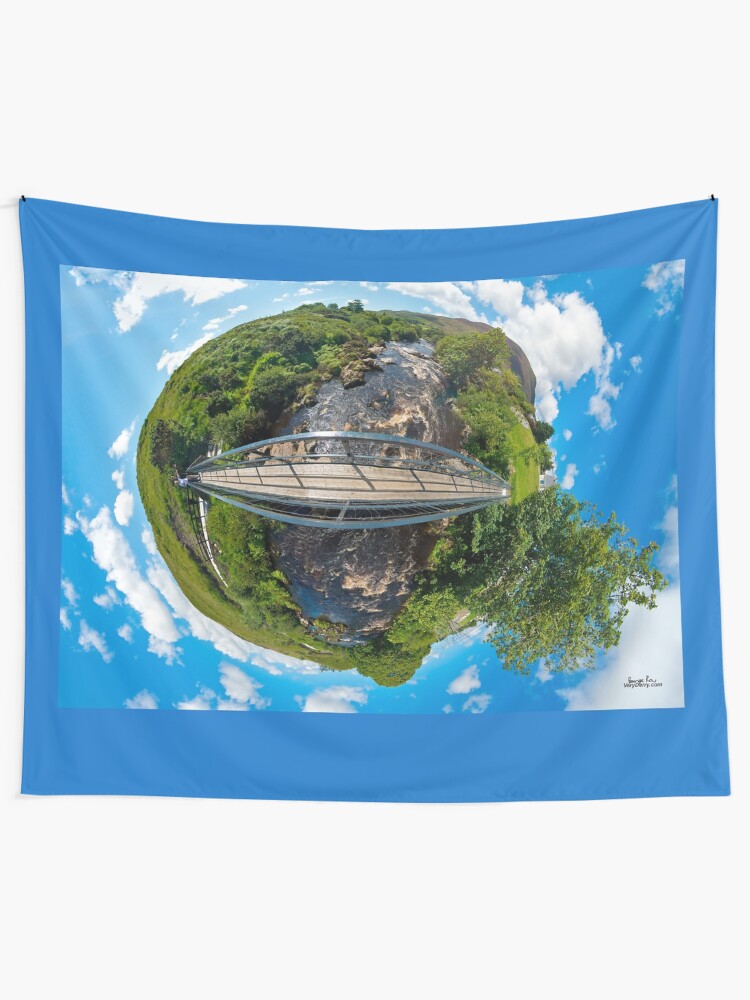 Alternate view of Footbridge over Glen River, Carrick, SW Donegal Tapestry