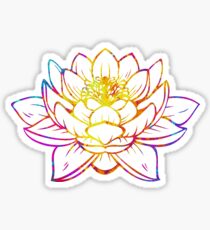 Watercolor Lotus Sticker