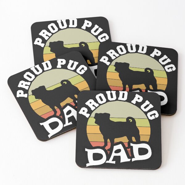 Item preview, Proud Pug Dad Pug Lover designed and sold by Pugstuff.