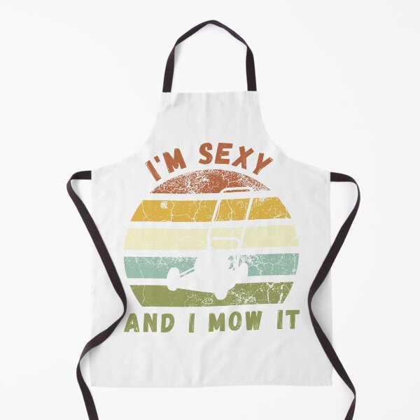Item preview, I'm Sexy and I Mow It Vintage Sunset Funny Lawnmower designed and sold by dschiffer12.