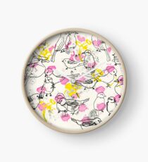 bird pattern Clock