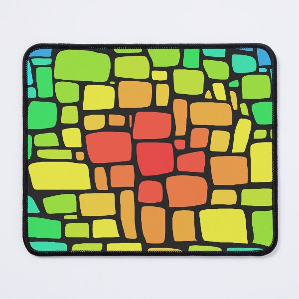 Item preview, Concentric Rainbow Squared Irregular Tiles designed and sold by Chubuter.