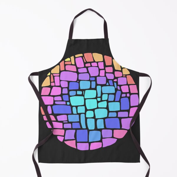 Item preview, Concentric Neon Squared Irregular Tiles - Pink, Blue designed and sold by Chubuter.