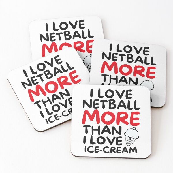 Item preview, I love netball more than I love ice-cream designed and sold by TheGreenGoat.
