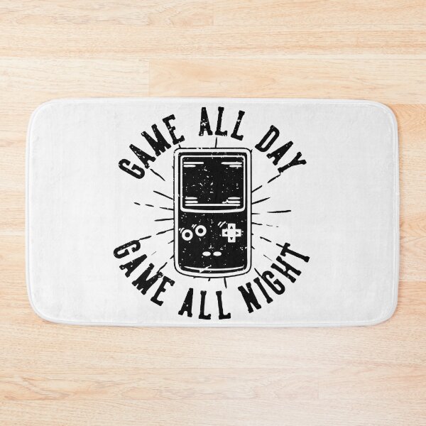 Item preview, Game all Day Game All Night Retro Gaming Console Gameboy Black designed and sold by WearWolfDesigns.
