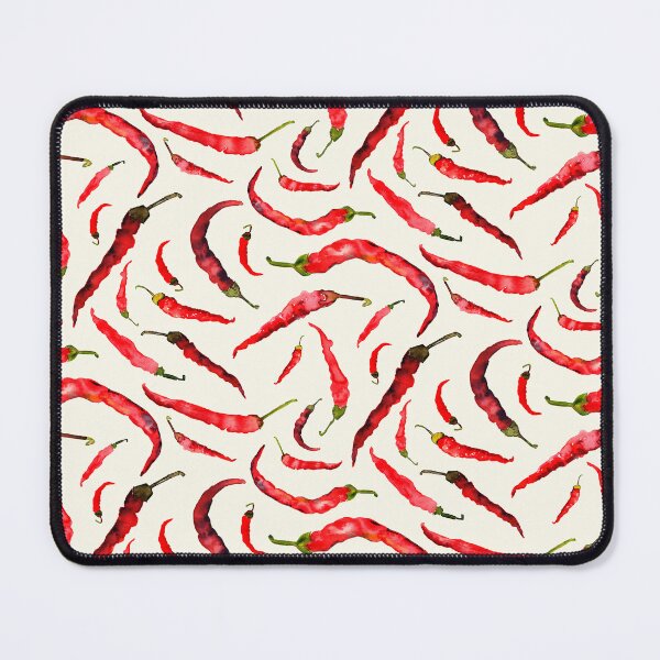 Item preview, Cayenne Peppers Loose Watercolor Repeat Pattern for the Kitchen, Restaurant designed and sold by Melissa MacMichael Art + Design.