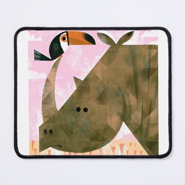 Item preview, Rhino With Pesky Toucan designed and sold by gklucas.