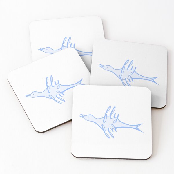 Artikelvorschau, Vogelzeichnung, kursive Fliege – blau schattiert entworfen und verkauft von ThatIsSomething.