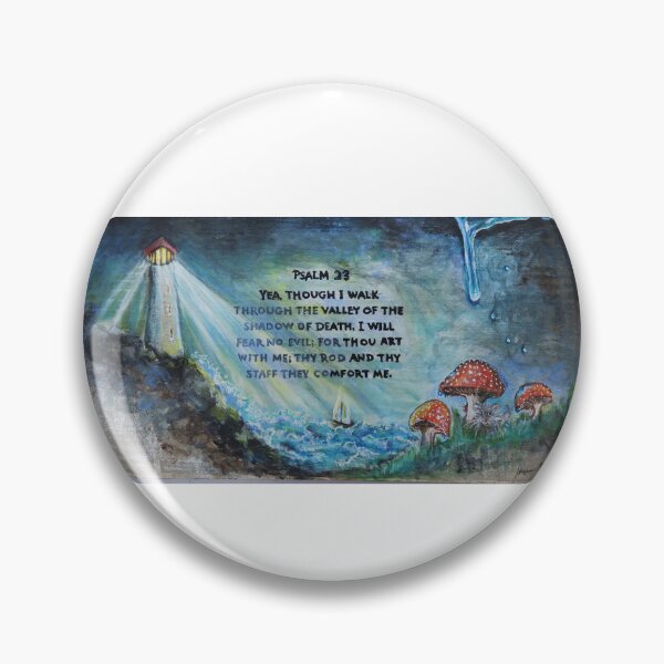 Item preview, Psalm 23 lighthouse ocean sailboat painting designed and sold by Stephanie  Skeem.