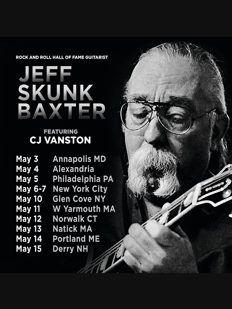 "JeffSkunkBaxter Speed of Heat Tour" T-shirt for Sale by