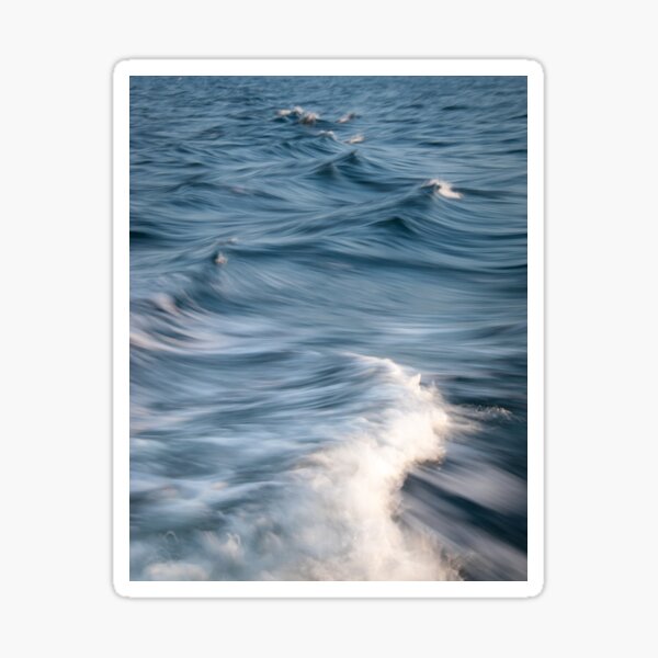 Blue Waves Ocean - Photography Sticker