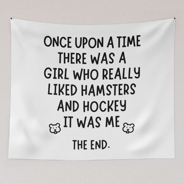Item preview, A girl who really liked hockey and hamsters. designed and sold by TheGreenGoat.