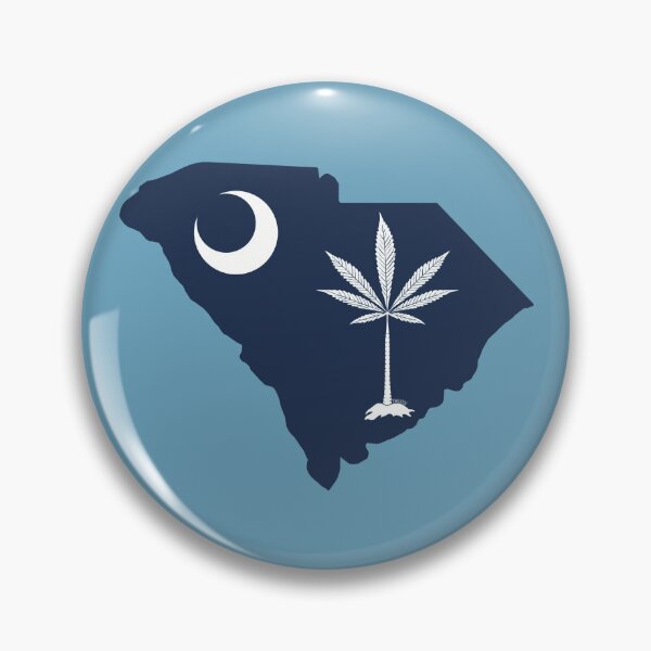 Artikelvorschau, South Carolina State Flag Stoner Parody with Pot Leaf and Crescent Moon entworfen und verkauft von YomeHayin.