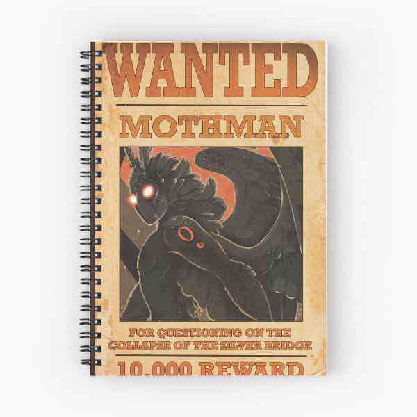 Item preview, Wanted: Mothman designed and sold by CryptidGarden.